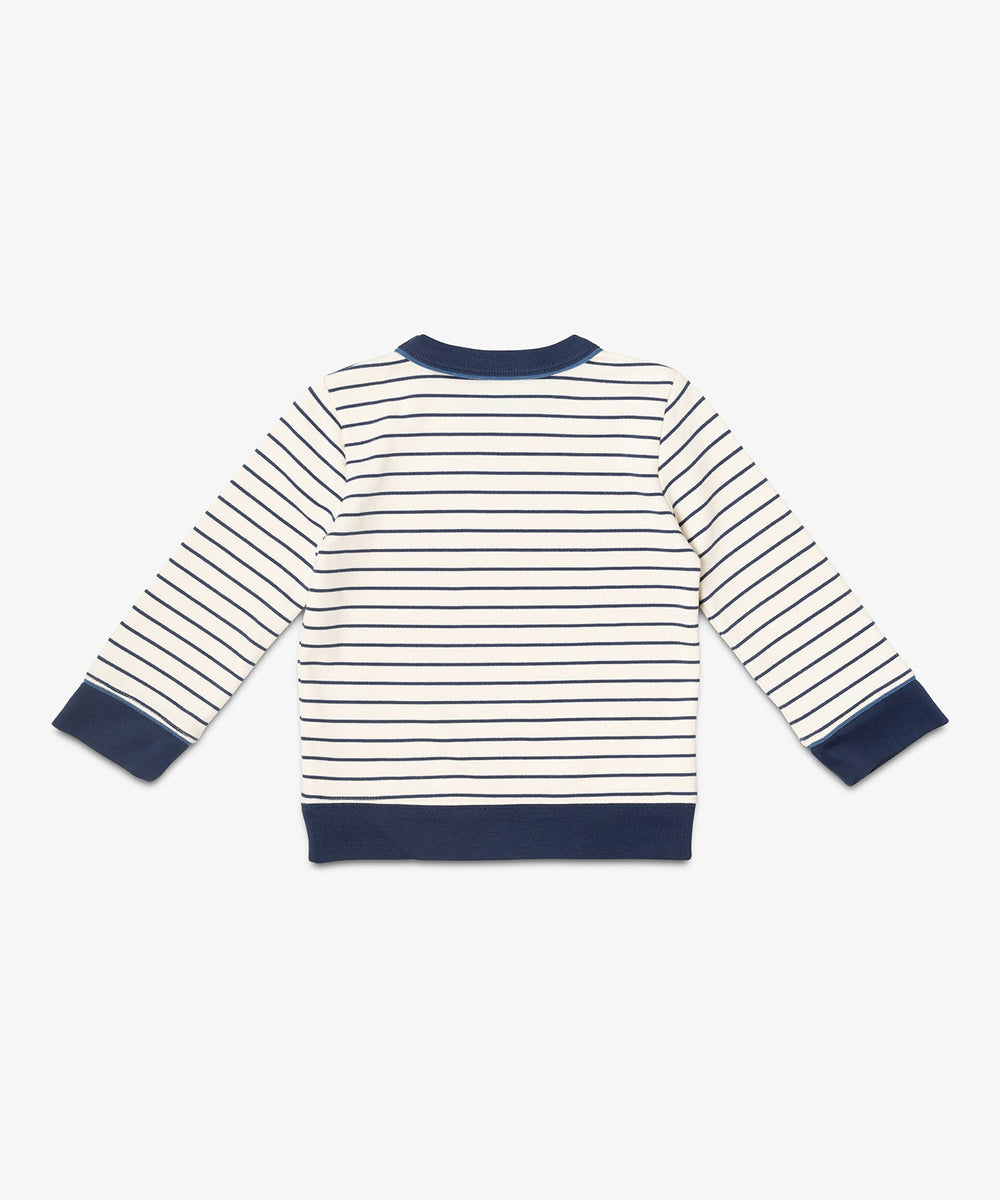 Remy Sweatshirt in Navy French Stripe