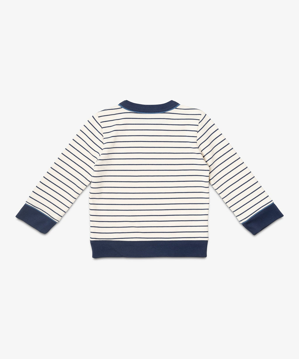 Remy Sweatshirt in Navy French Stripe