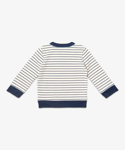 Remy Sweatshirt in Navy French Stripe