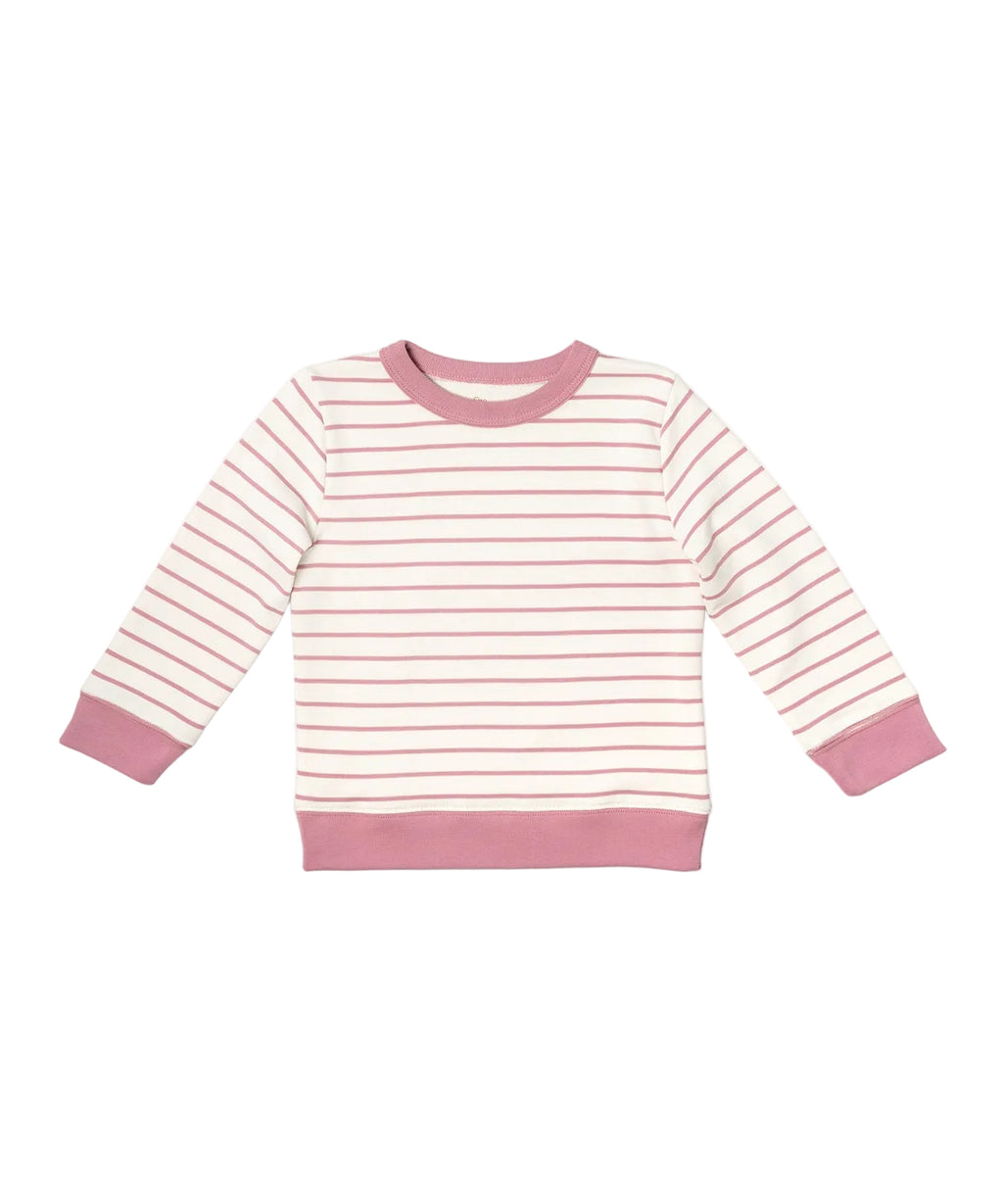 Remy Sweatshirt in Rose French Stripe