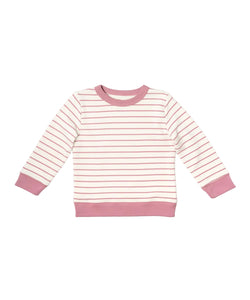 Remy Sweatshirt in Rose French Stripe