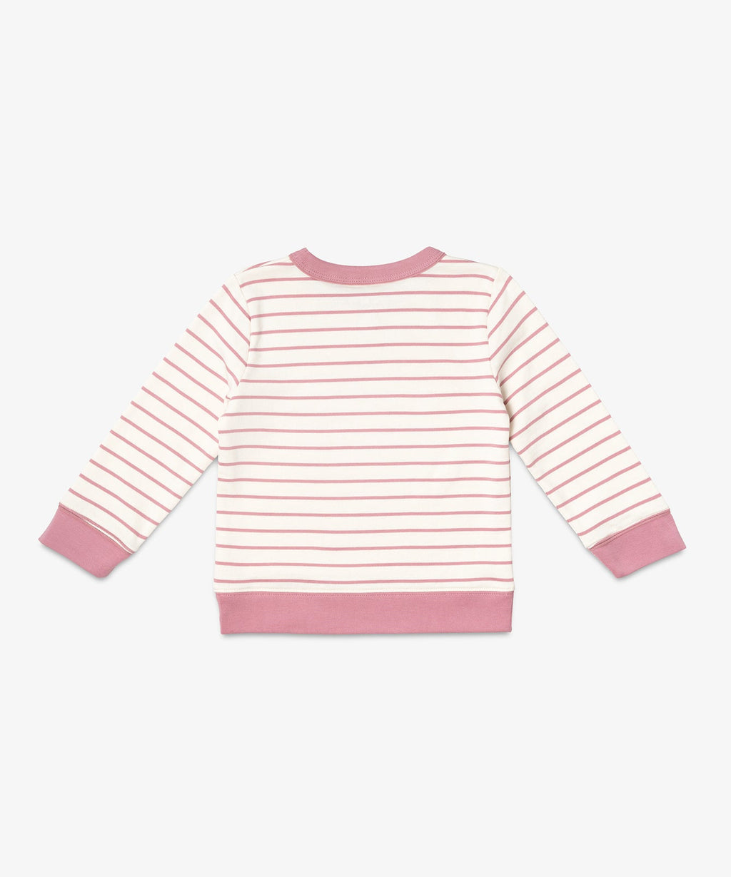 Remy Sweatshirt in Rose French Stripe