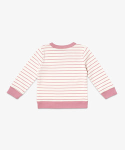 Remy Sweatshirt in Rose French Stripe