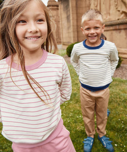 Remy Sweatshirt in Rose French Stripe