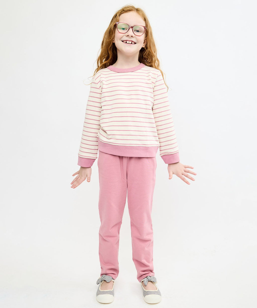 Remy Sweatshirt in Rose French Stripe