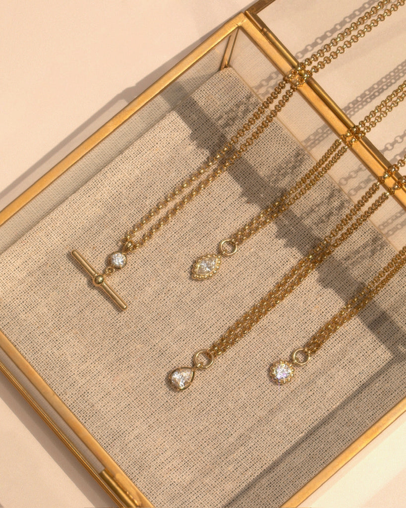 14k yellow gold, 14k white gold, 14k rose gold