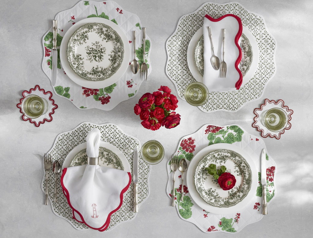 Reversible Quilted Round Placemats mixed assortment