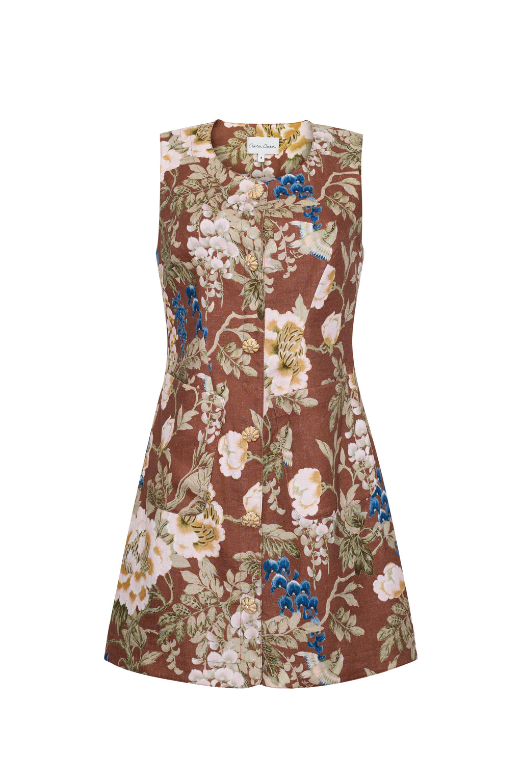 Rhapsody Dress in Flora Meadow Brown
