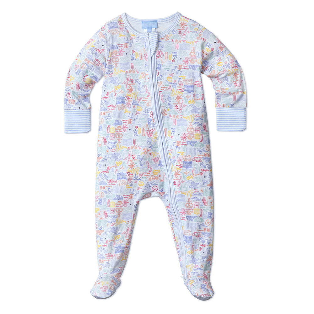 Joy Street Rhode Island Zip Baby Onesie
