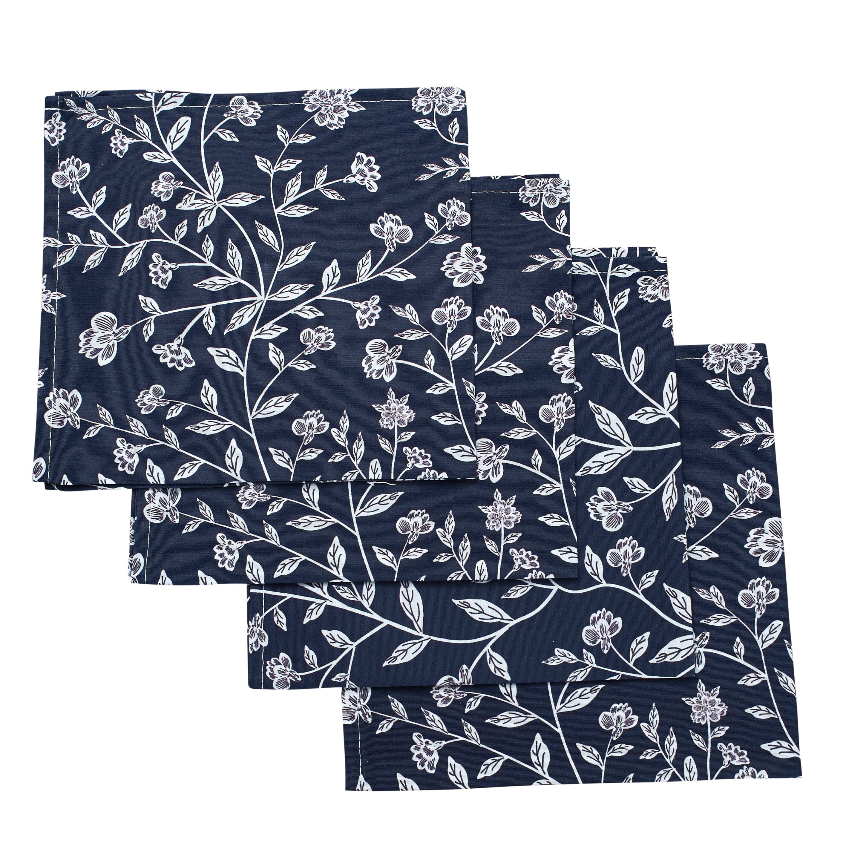 Blue Richmond Napkins (4) blue chinoiserie table linens Chefanie 