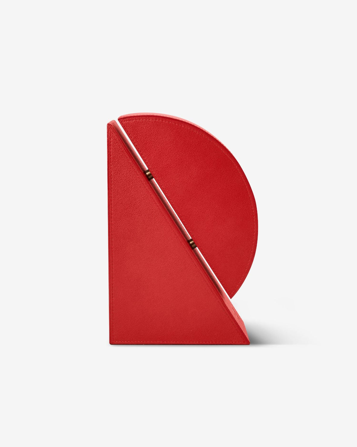 Cubist Bookends Set in Red