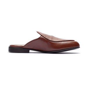 Brown Leather Milano Mule