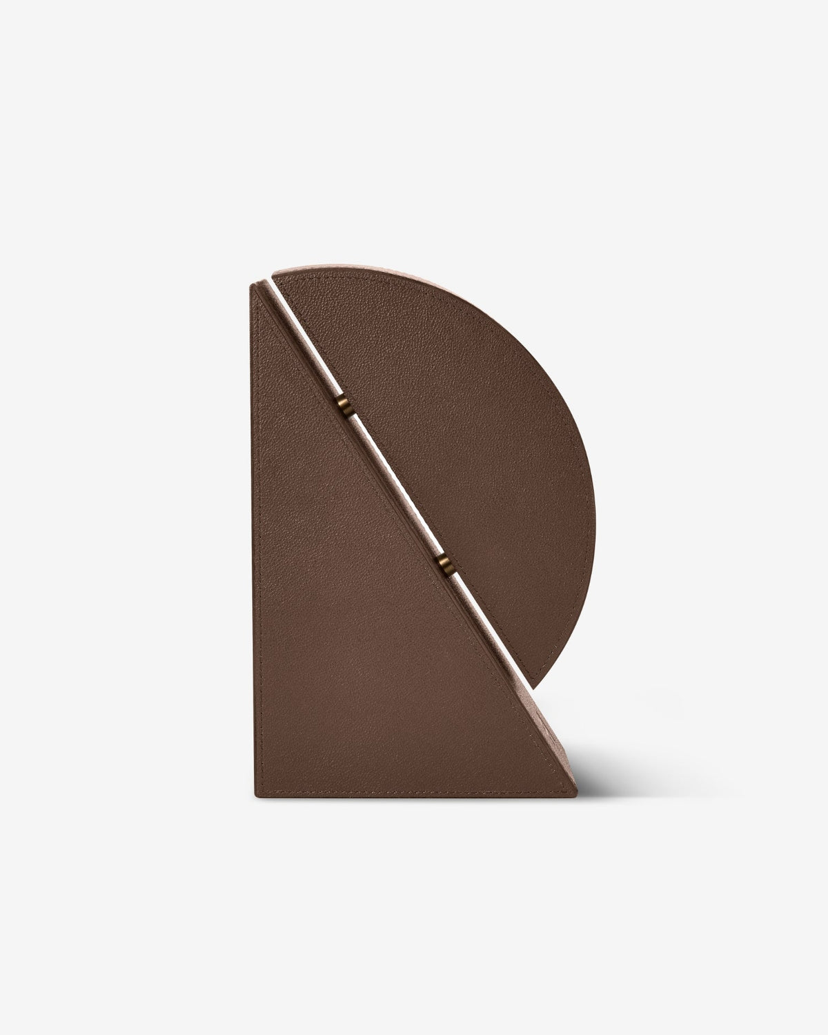 Cubist Bookends Set in Brown