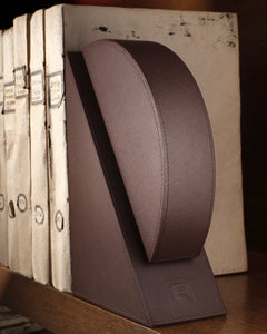 Right Cubist Bookend in Brown