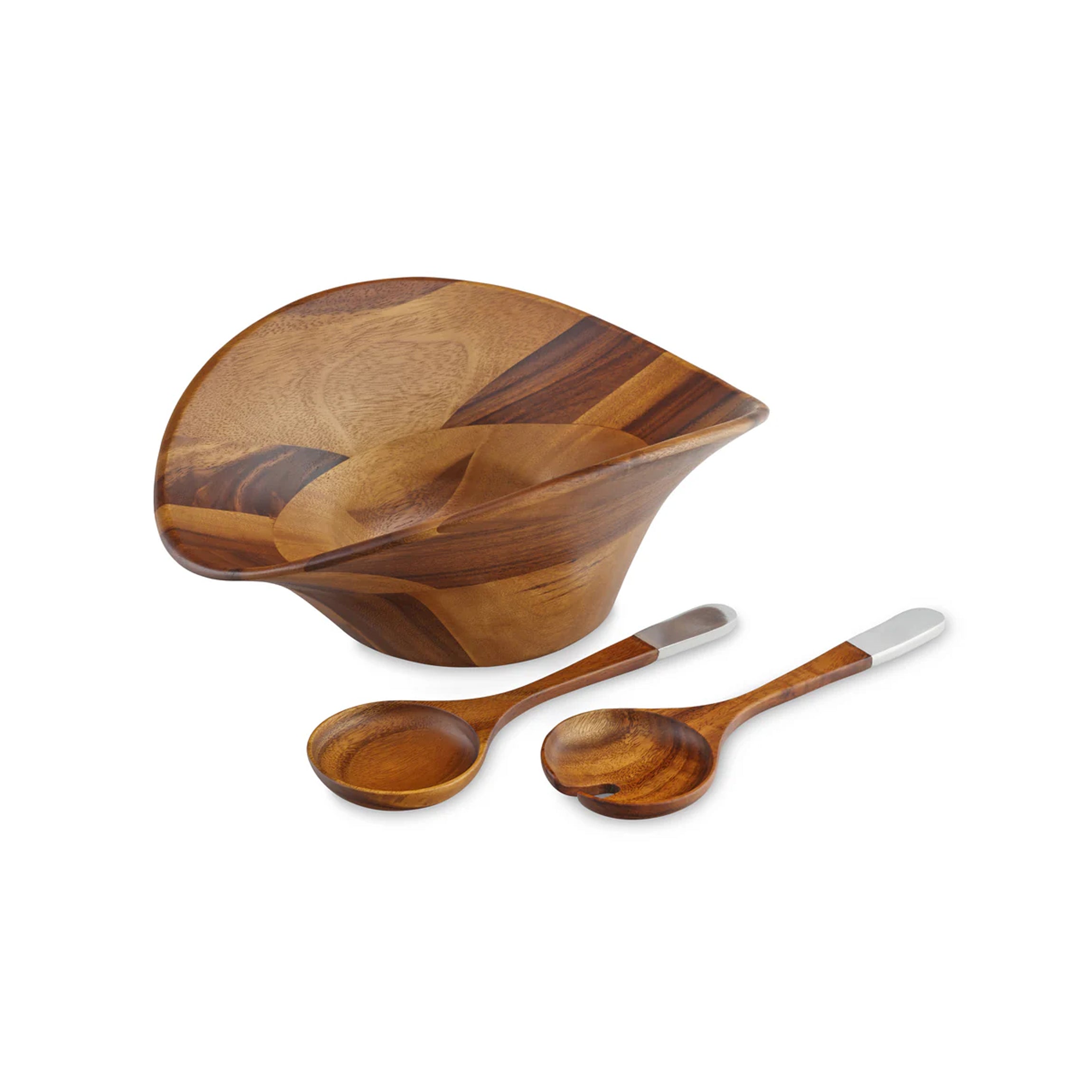 Ripple Salad Bowl with Servers