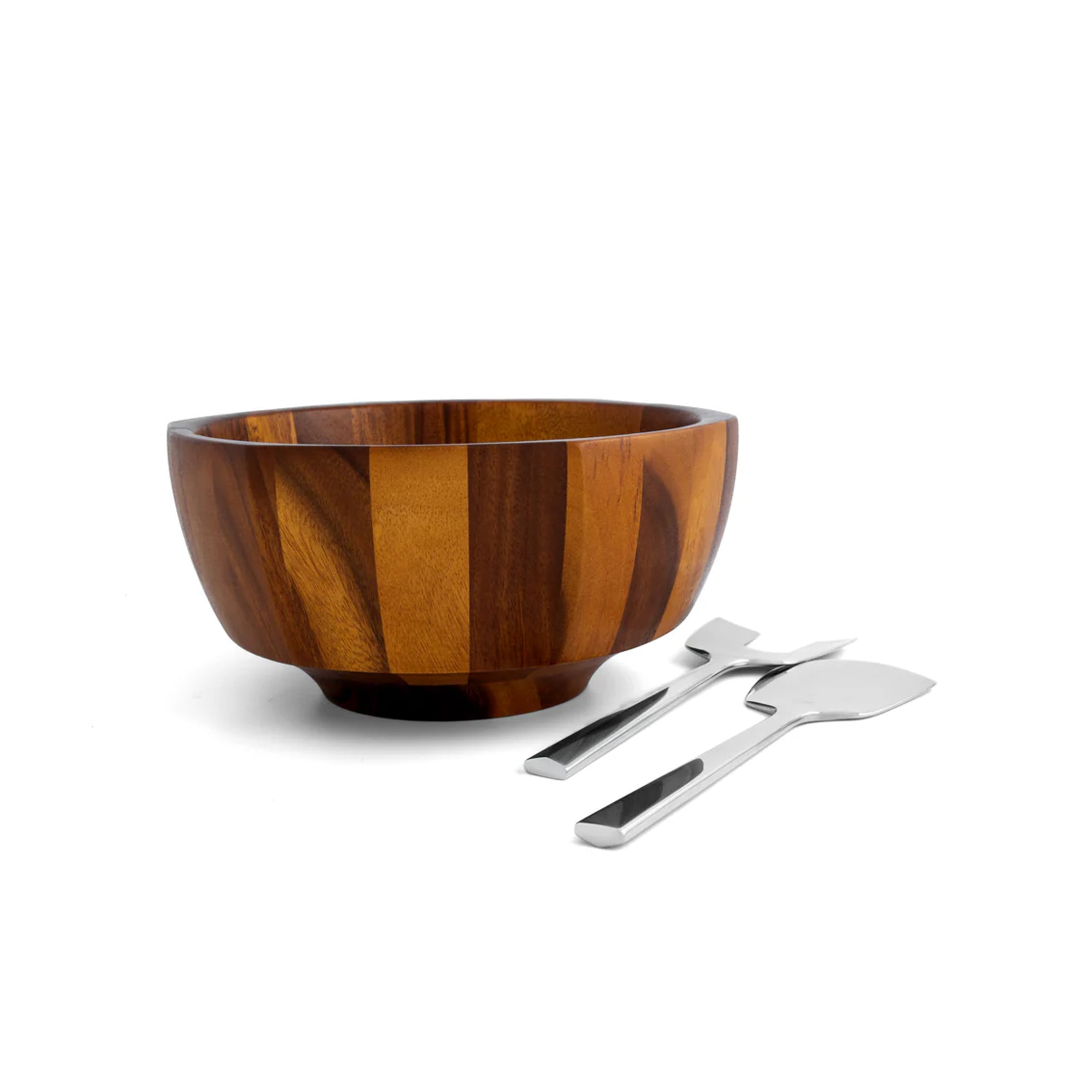 Rivet Salad Bowl with Servers