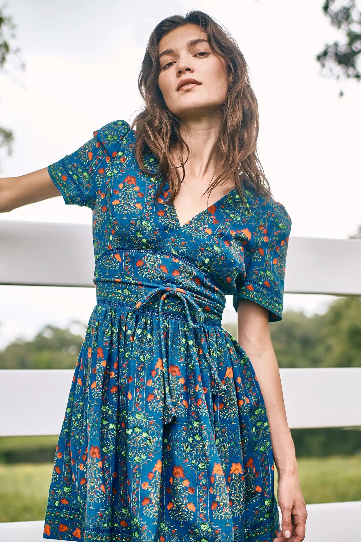 Roan Dress in Midnight Garden