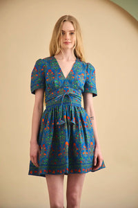 Roan Dress in Midnight Garden