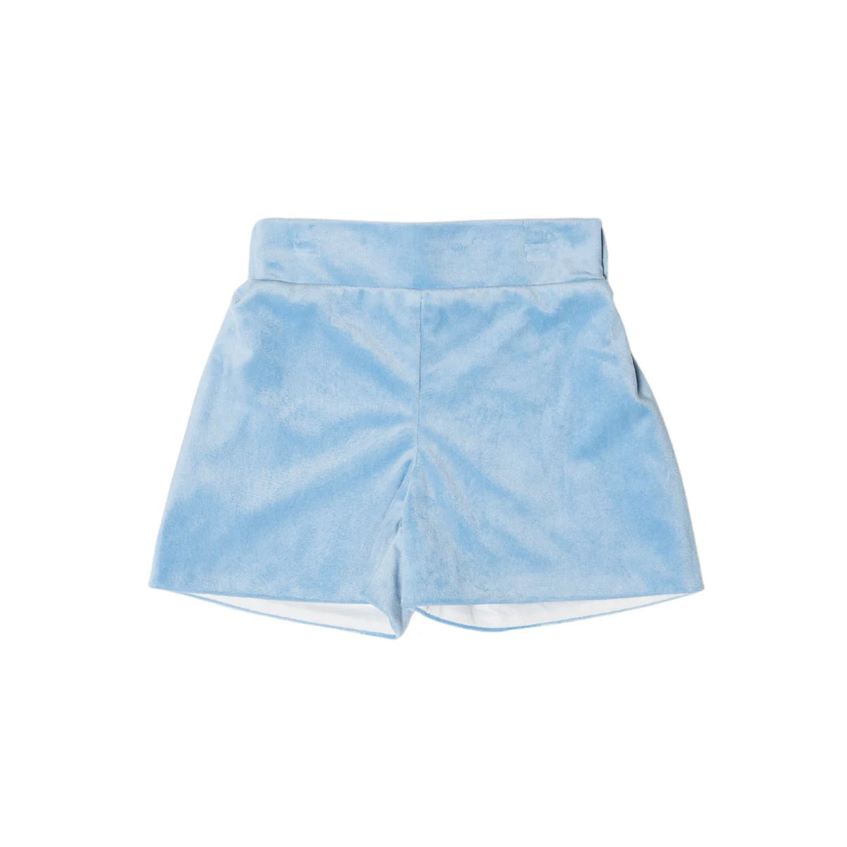 Robert Shorts in Bay Tree Blue Velvet