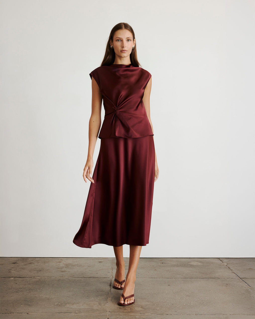Beth Skirt in Mahogany