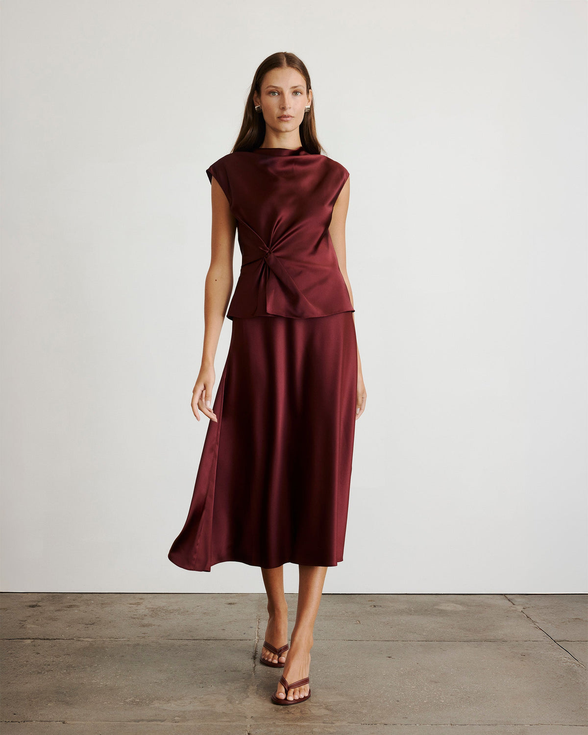 Beth Skirt in Mahogany