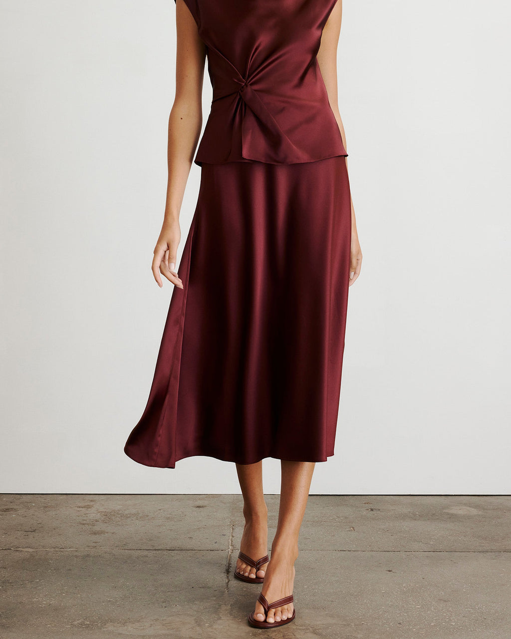 Beth Skirt in Mahogany