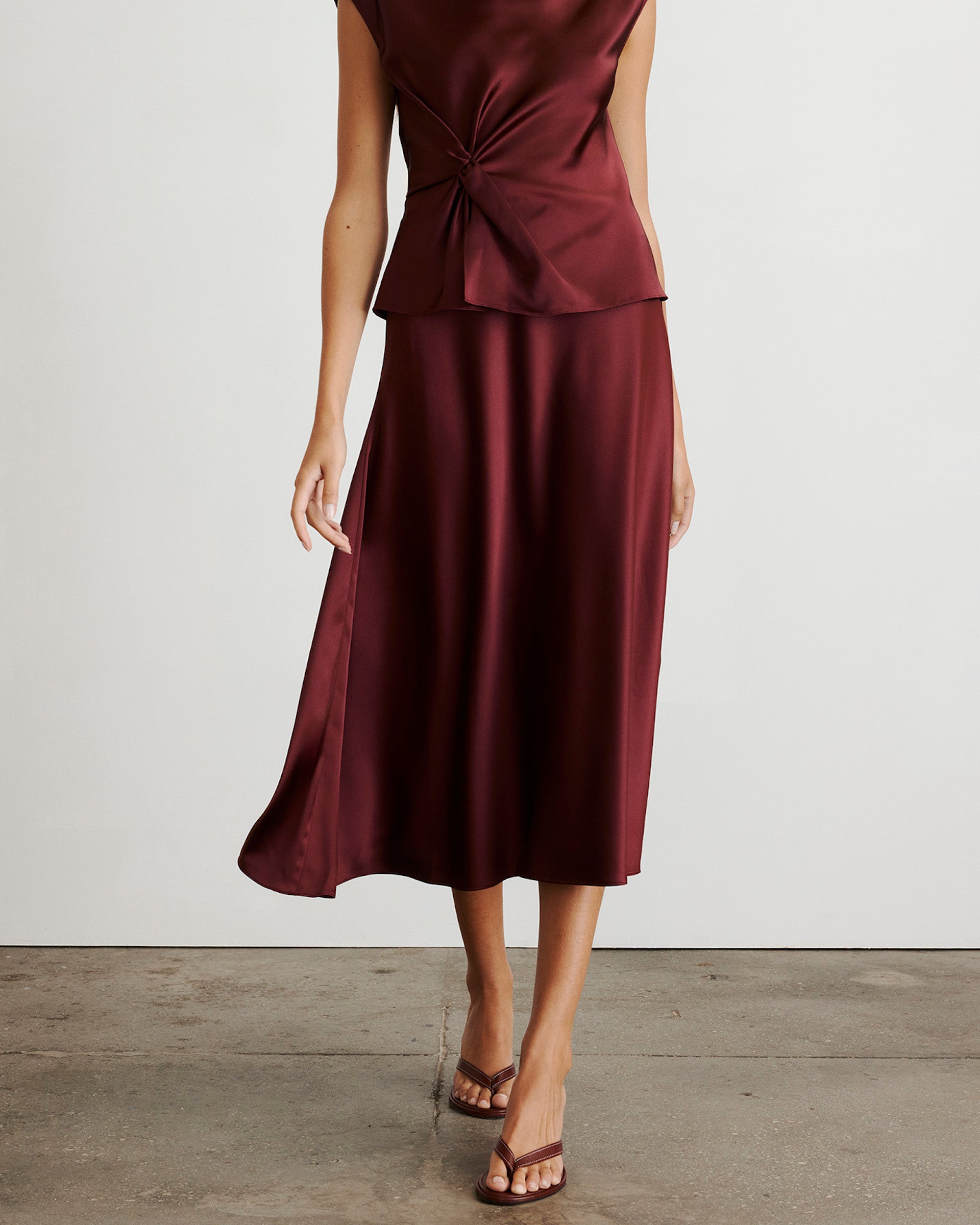 Beth Skirt in Mahogany