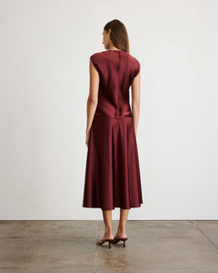 Beth Skirt in Mahogany