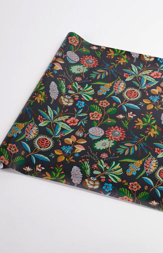 Roca Redonda Wrapping Paper In Carbon and Multi