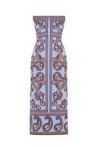 Rome Dress in Sierra Paisley Sky