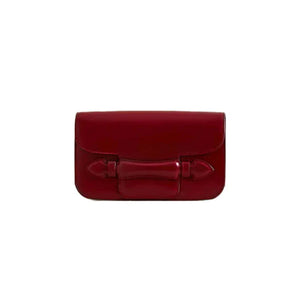Romy Clutch in Oxblood