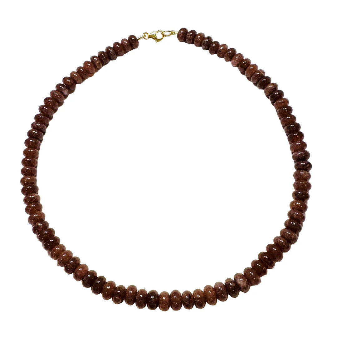 Root Beer Agate Candy Necklace
