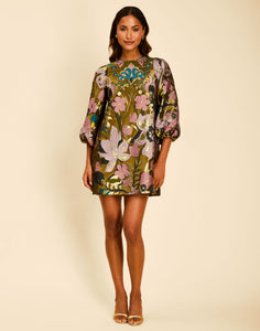 Rosanna Mini Dress in Fleur Baroque