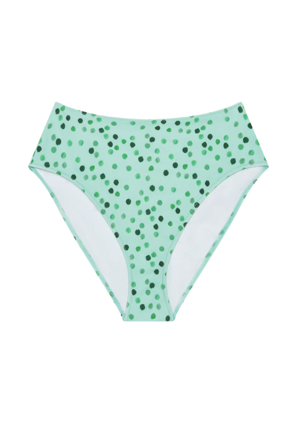 The Rose Bottom in Green Ikat Dot