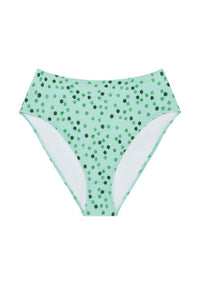 The Rose Bottom in Green Ikat Dot