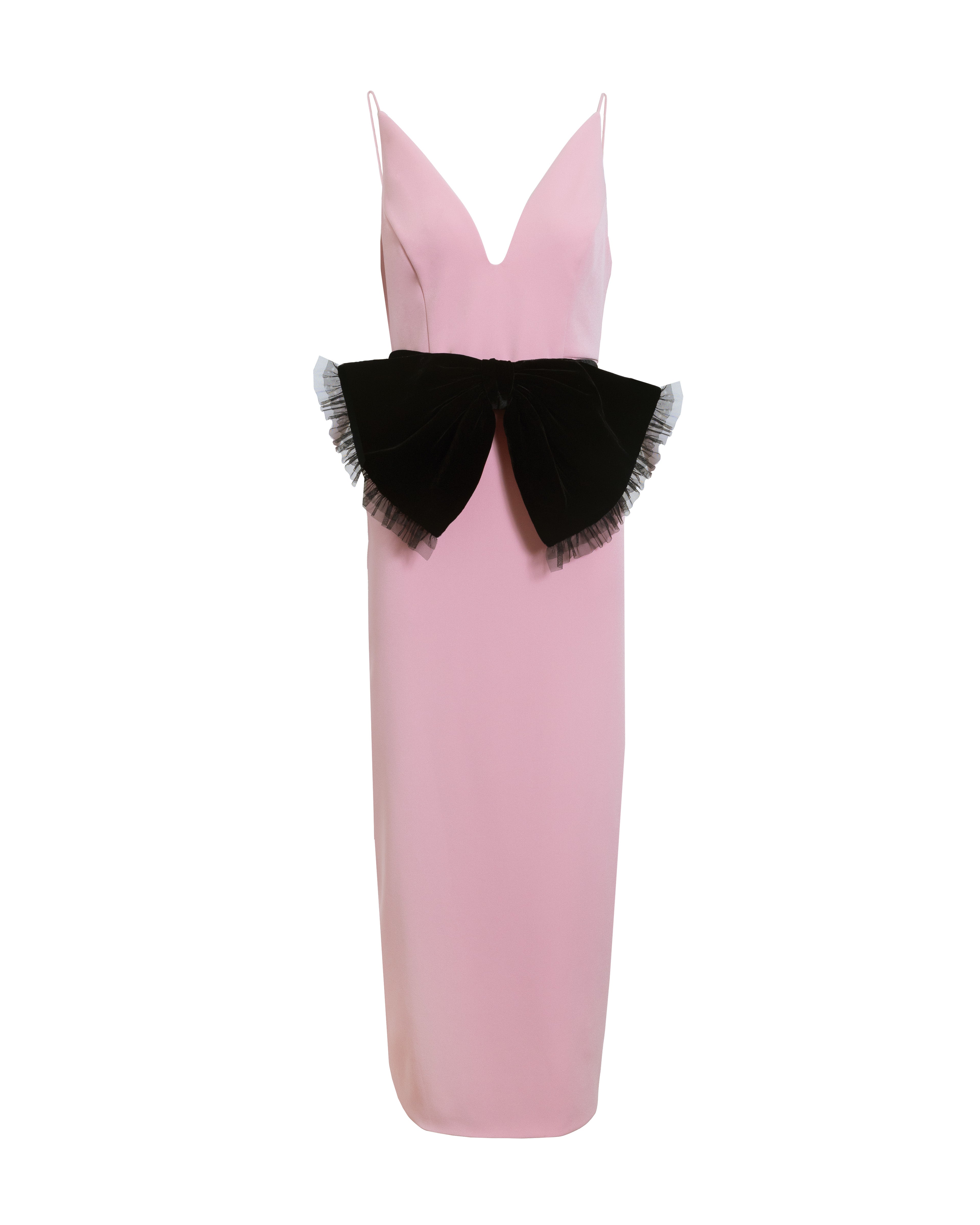 Rose Dress in Rose Quartz & Noir Multi