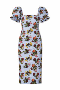 Rose Dress in Blue