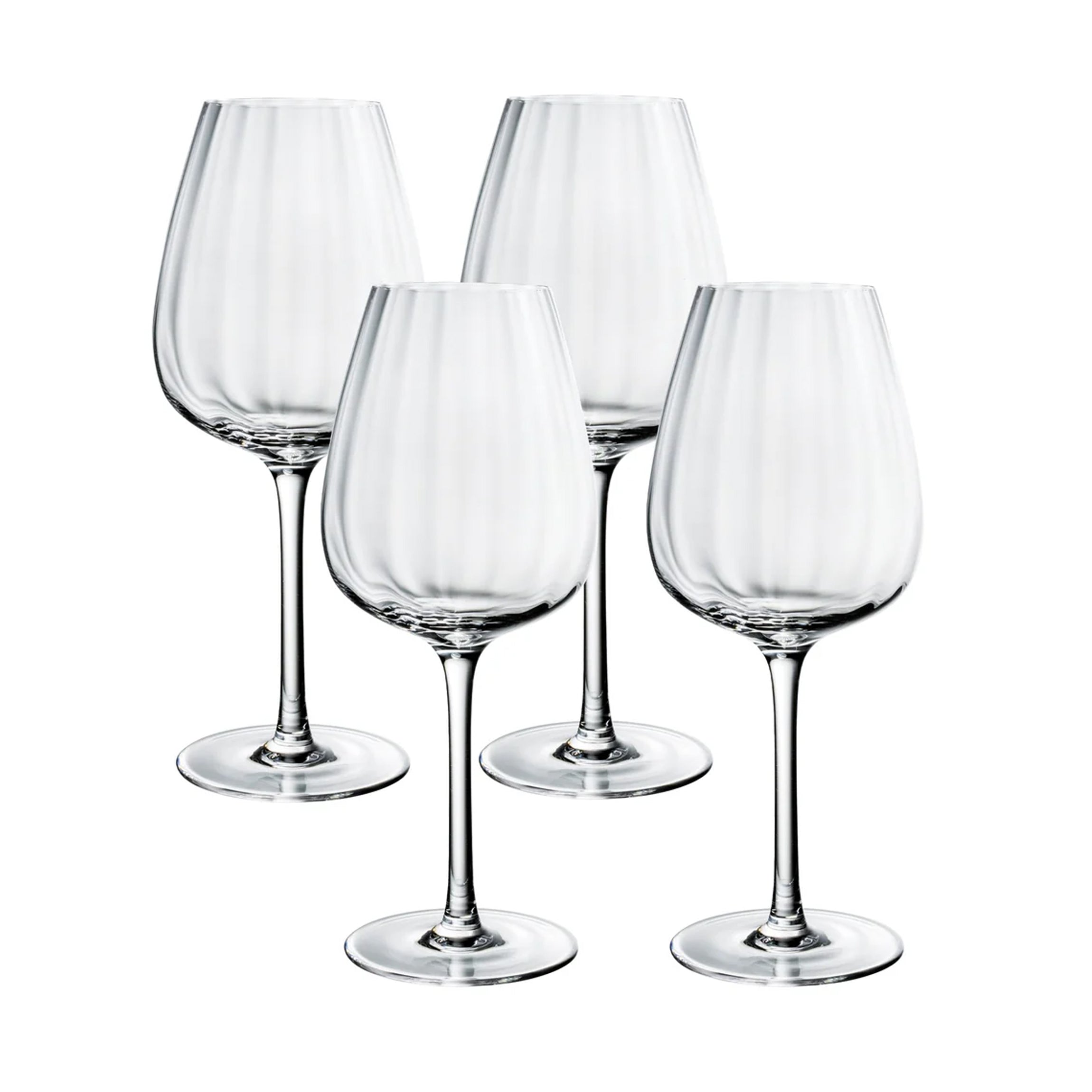 Rose Garden Red Wine in Clear, Set of 4