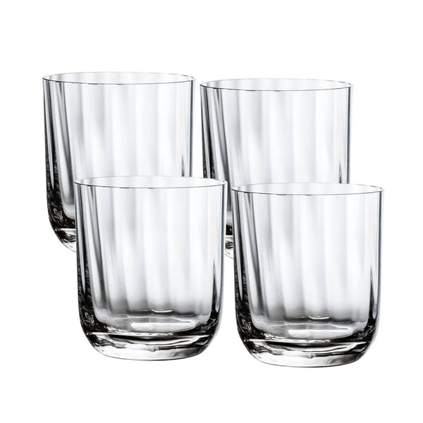 Rose Garden Water/Juice Tumbler Set in Clear, Set of 4
