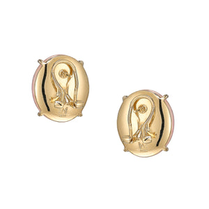 Rose Quartz Pebble Earrings