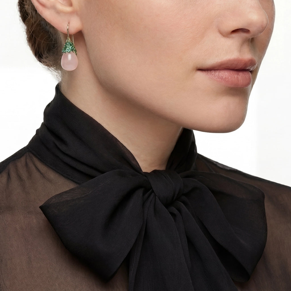 Rose Droplet Earrings