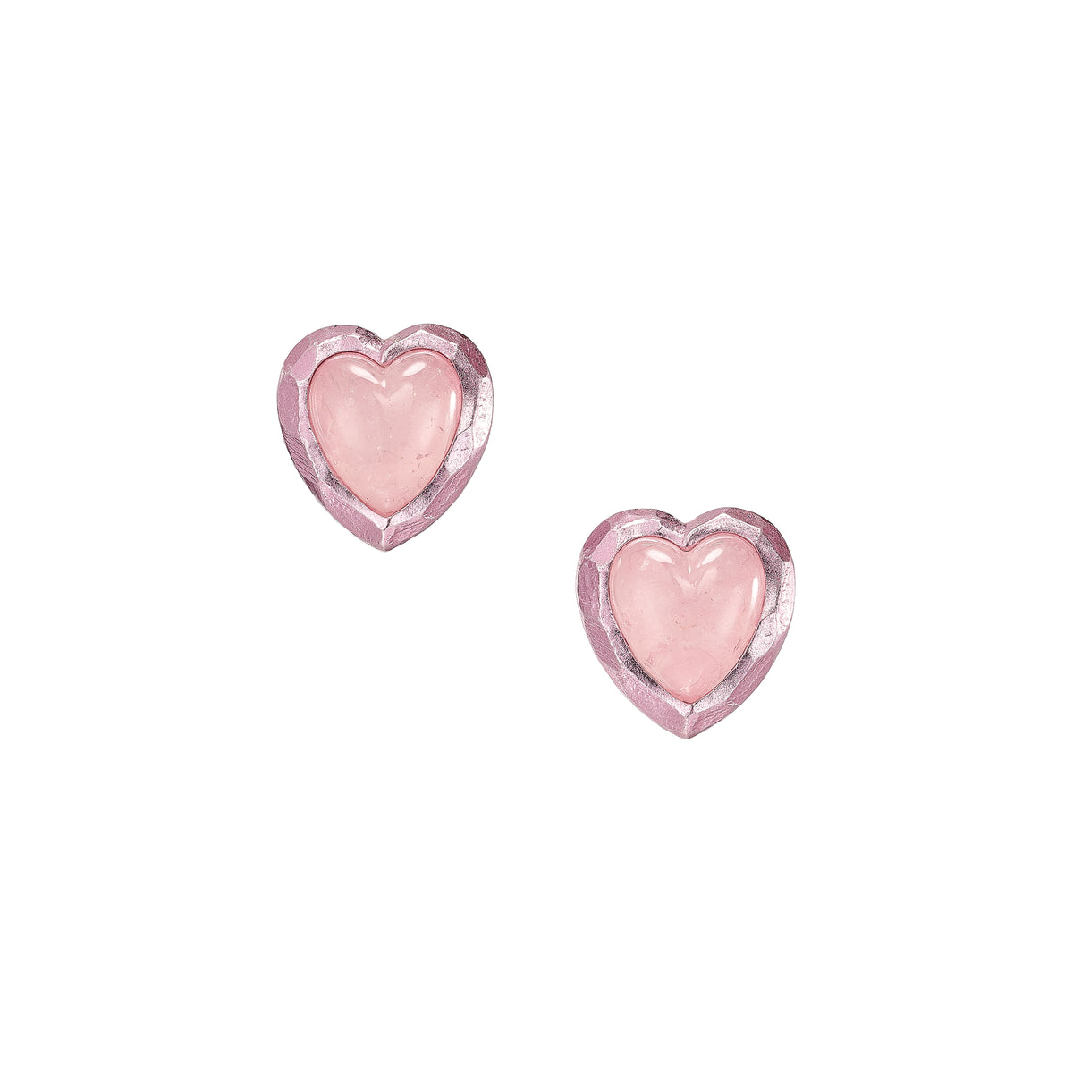 Rose Heart Studs