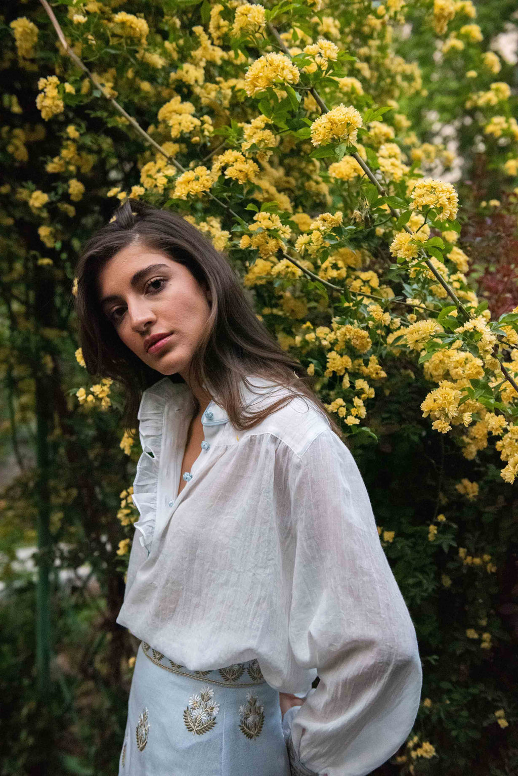 Cypress Blouse - White Rosewater House 