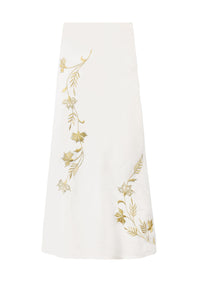 Lily Skirt - Ivory & Gold Rosewater House 