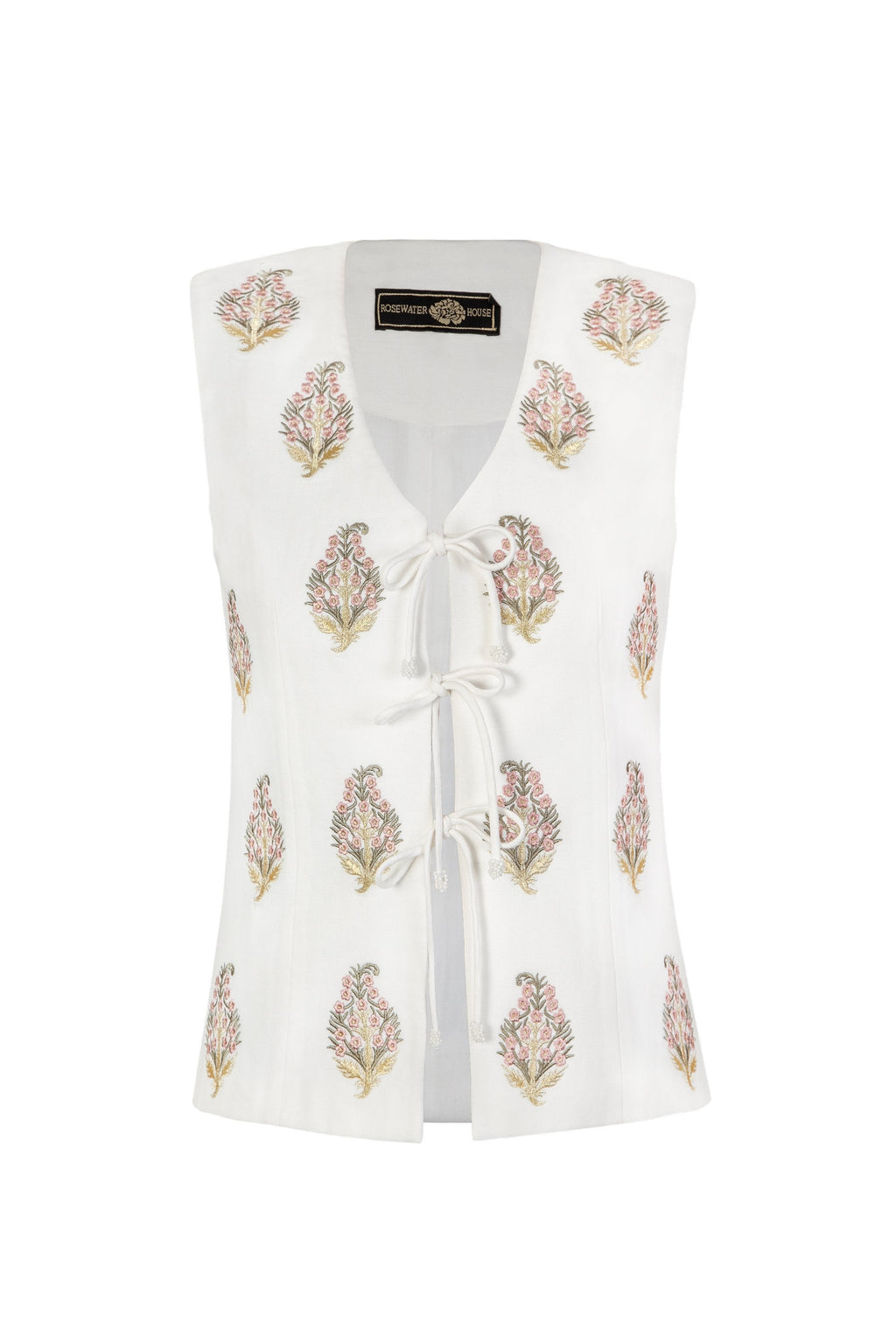 Sarv Vest - White & Pink Rosewater House 