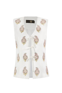 Sarv Vest - White & Pink Rosewater House 