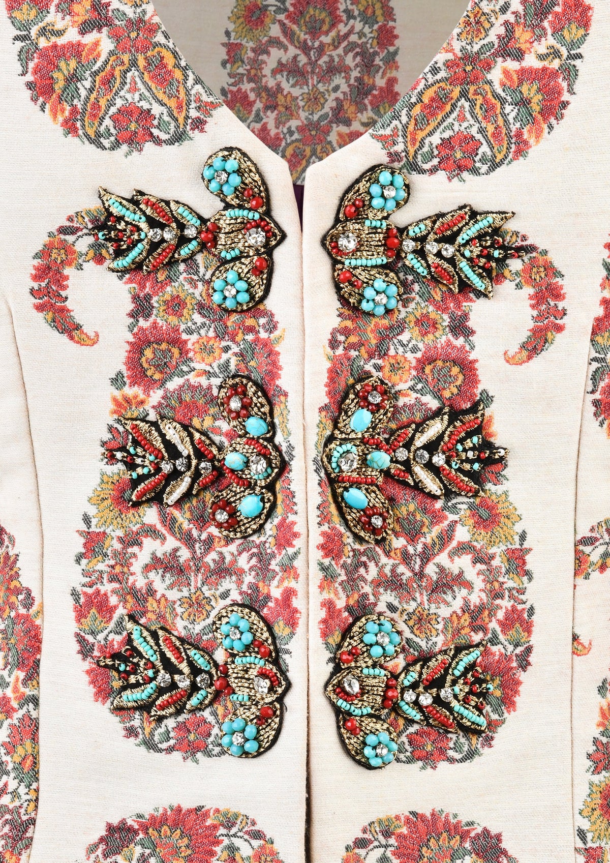 Roya Vest - Paisley Rosewater House 