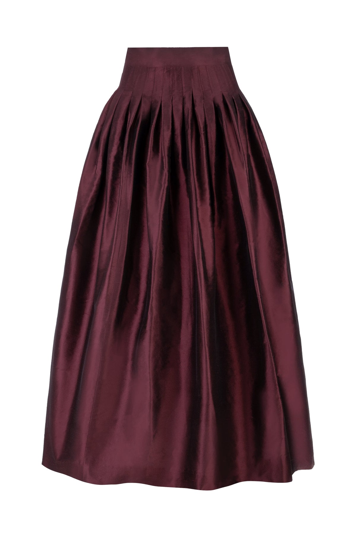 Yass Taffeta Ball Skirt - Burgundy Bottoms - Skirts Rosewater House 