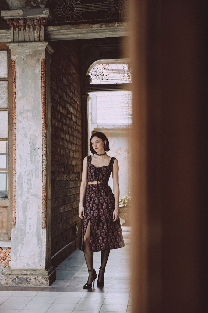 Shalimar Bustier - Termeh Tops - Bustier & Embroidered Rosewater House 