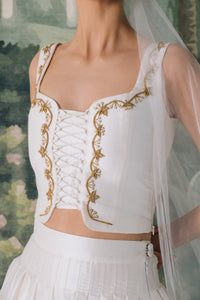 Ivy Sermeh Bustier in Off-White